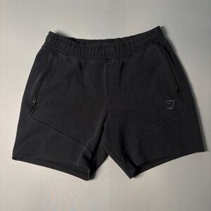 Gymshark Mens Black Cotton Blend Athletic Gym Shorts Size M A5A6L
